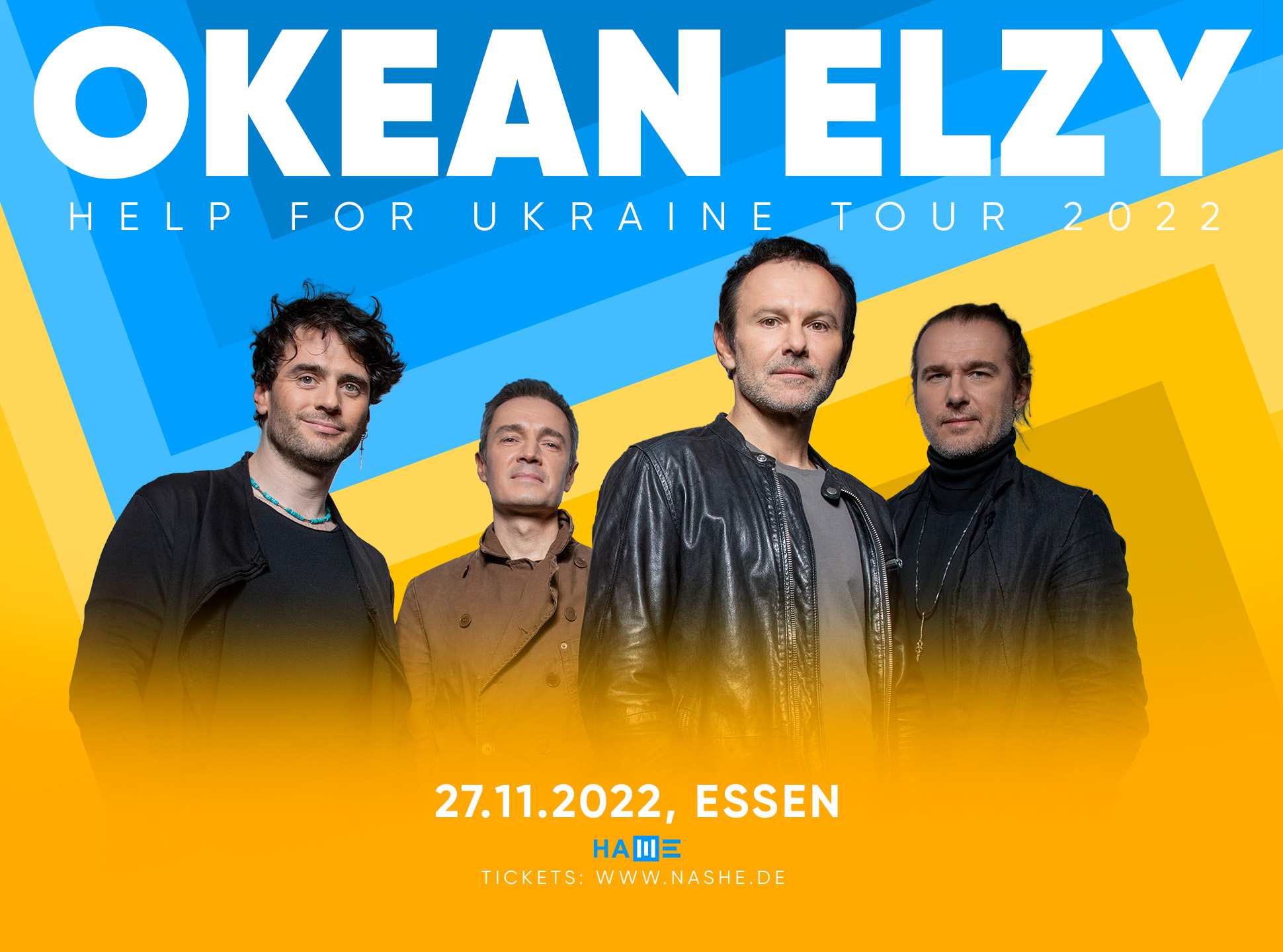 Grugahalle News Okean Elzy „Help for Ukraine Tour 2022”